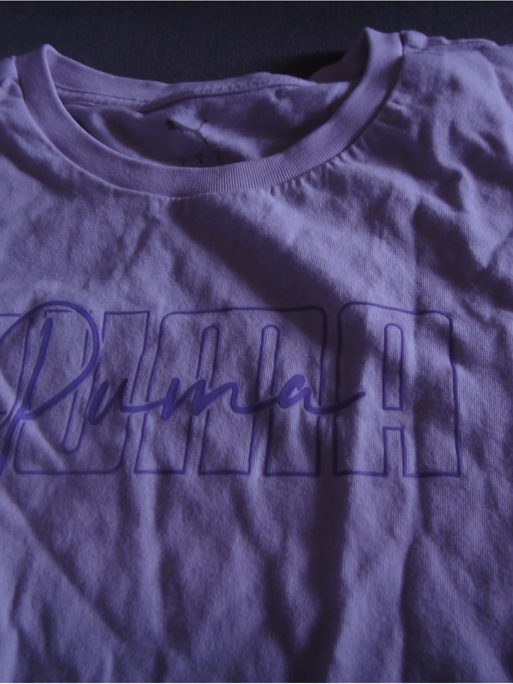 Puma Lavender Graphic Short Sleeve Tee